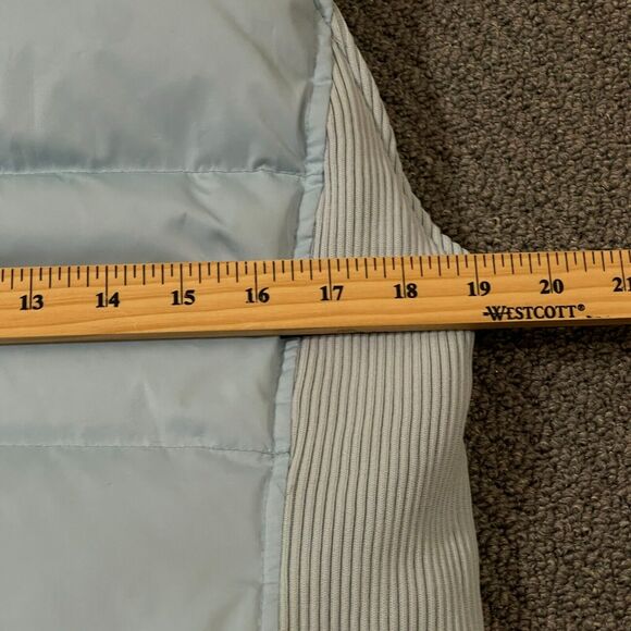 Gap Winter Puffer Vest Women Size S Light Blue Polyester Full Button Zip Pockets - Picture 7 of 10